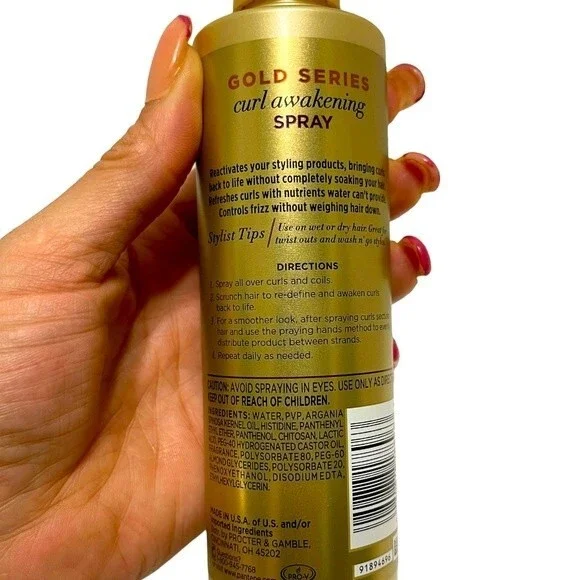 Pantene Gold Series Curl Awakening Spray 8.4 Fl Oz - Picture 4 of 5